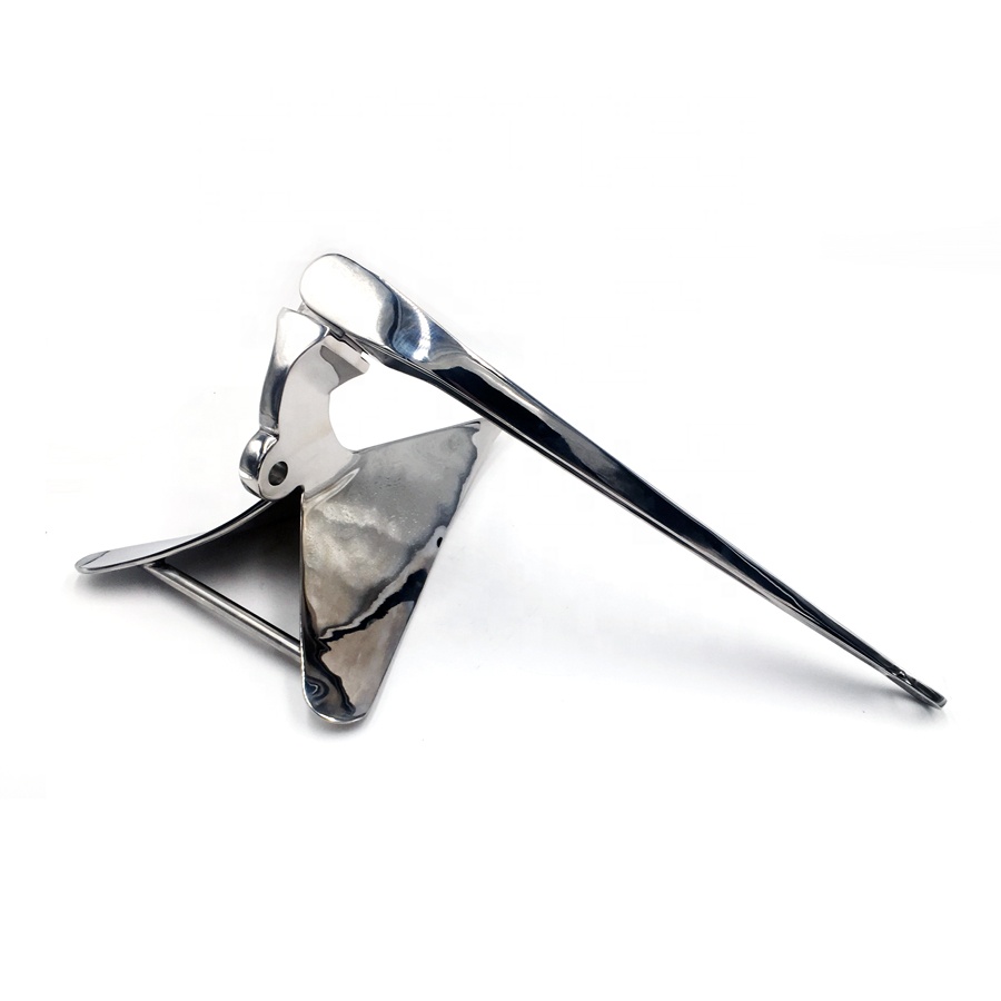 Hight Quality Stainless Steel Marine Yacht Plough Anchor For Sale China Manufacture Boyitech Marine 316 Stainless Steel 5-50KG Boat Plough Anchor