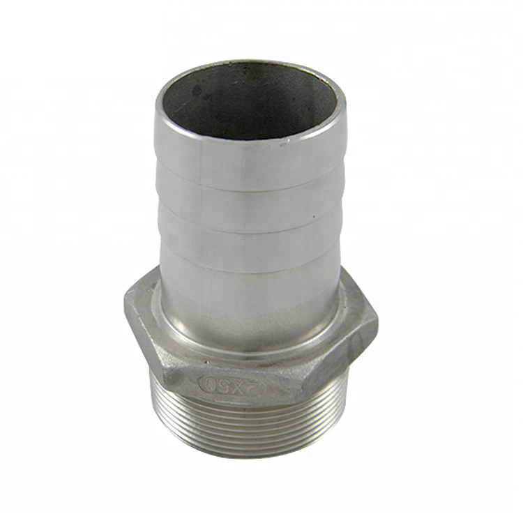 Stainless steel Male Hose Connector China supplier custom high quality stainless steel fitting hydraulic hose connector